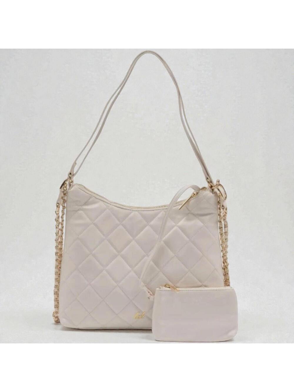 LIKE DREAMS Fortune Quilted Vegan Leather Shoulder Convertible Bag + Backpack